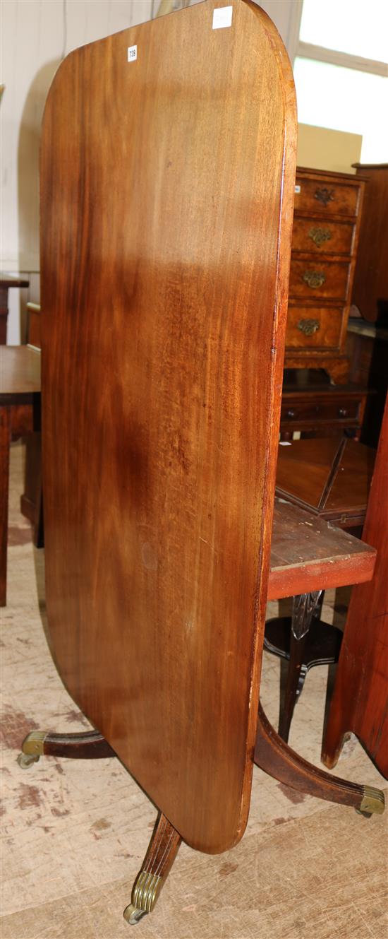 A Regency mahogany breakfast table